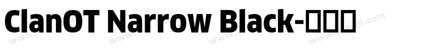 ClanOT Narrow Black字体转换